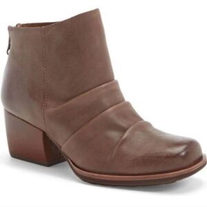 Kork Ease Kissell Dark Brown Leather Ankle Boots‎ Sz 7.5